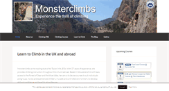 Desktop Screenshot of monsterclimbs.com